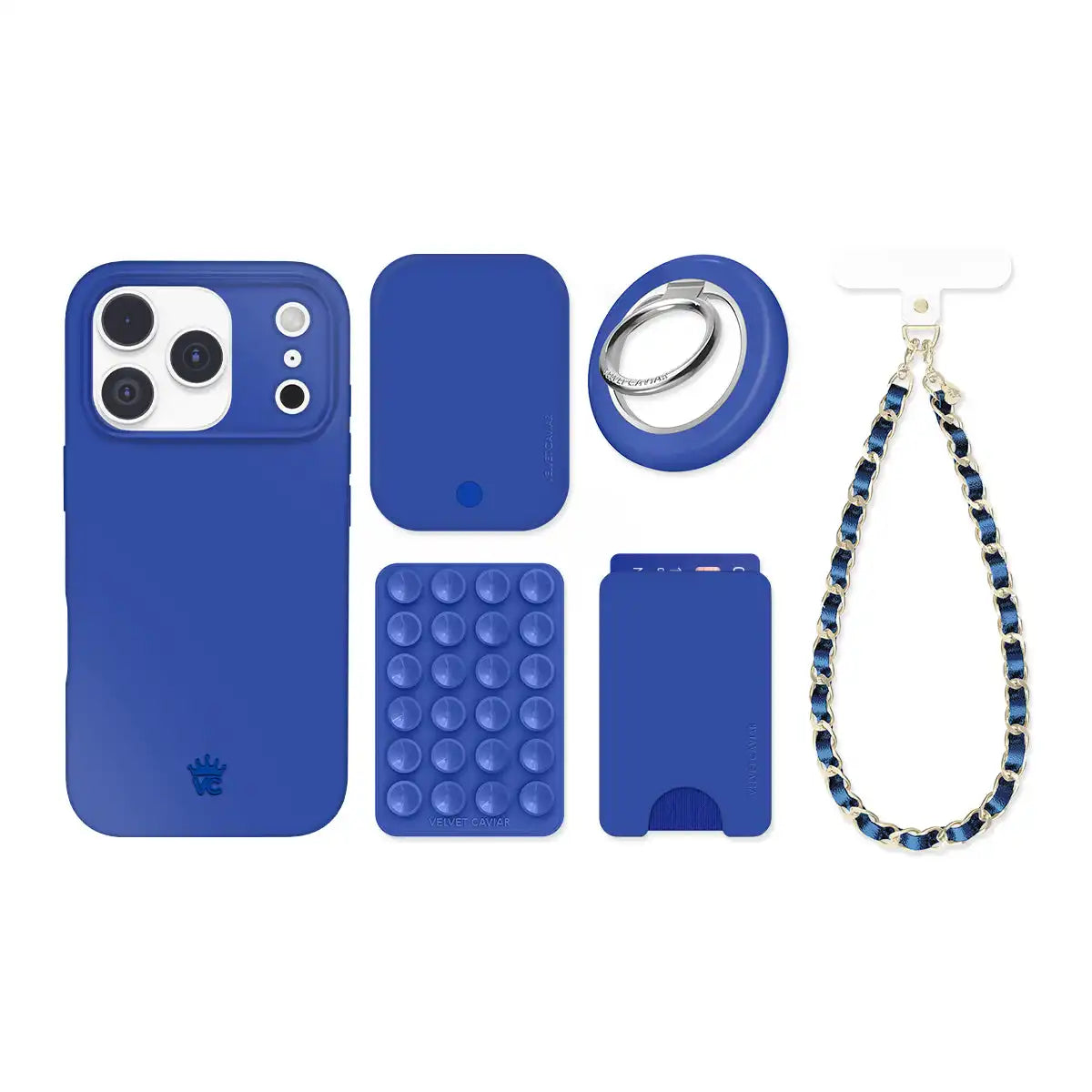 Cobalt Blue iPhone Bundle Set