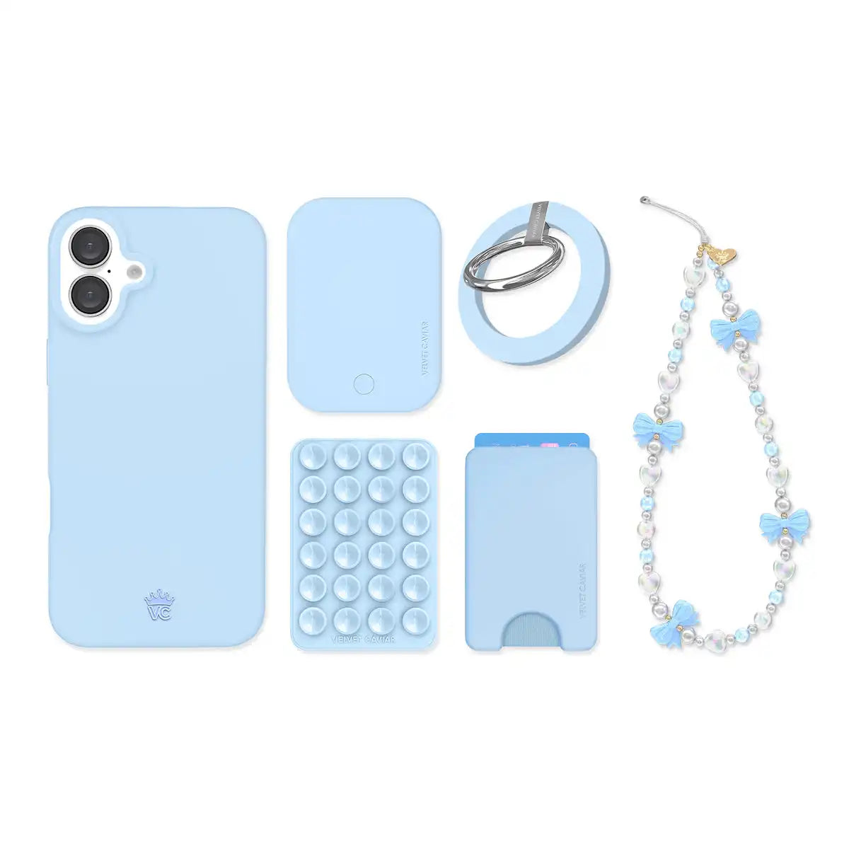 Cotton Candy Blue iPhone Bundle Set