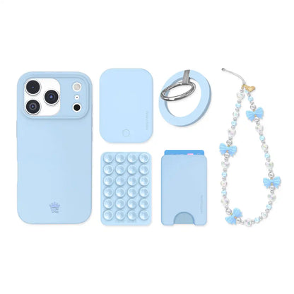 Cotton Candy Blue iPhone Bundle Set