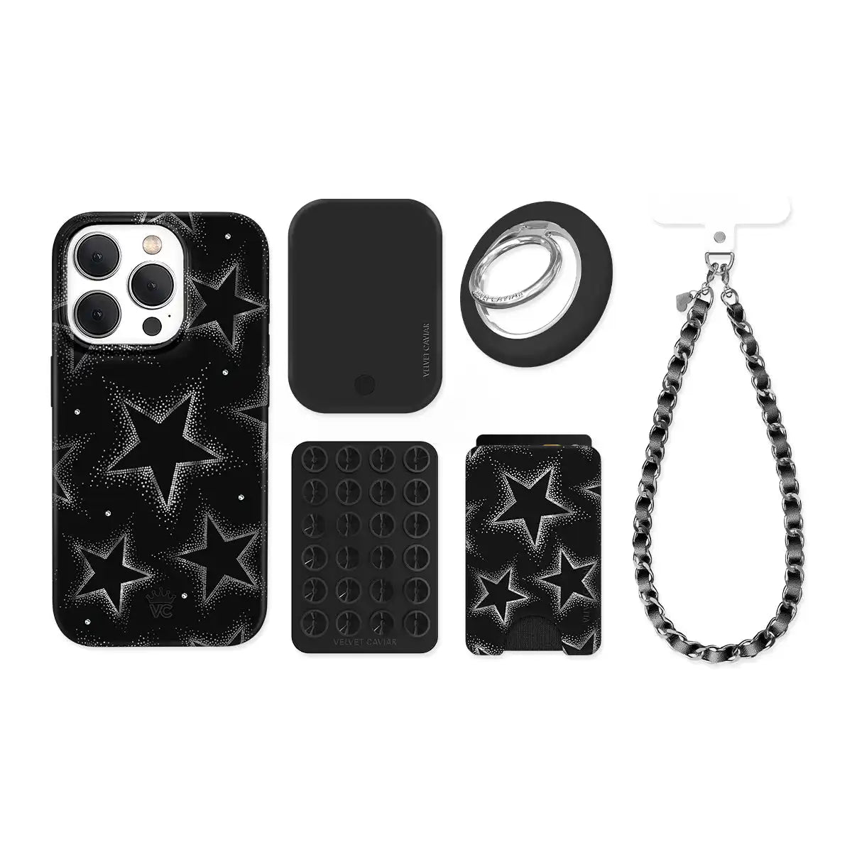Crystal Chrome Stars iPhone Bundle Set