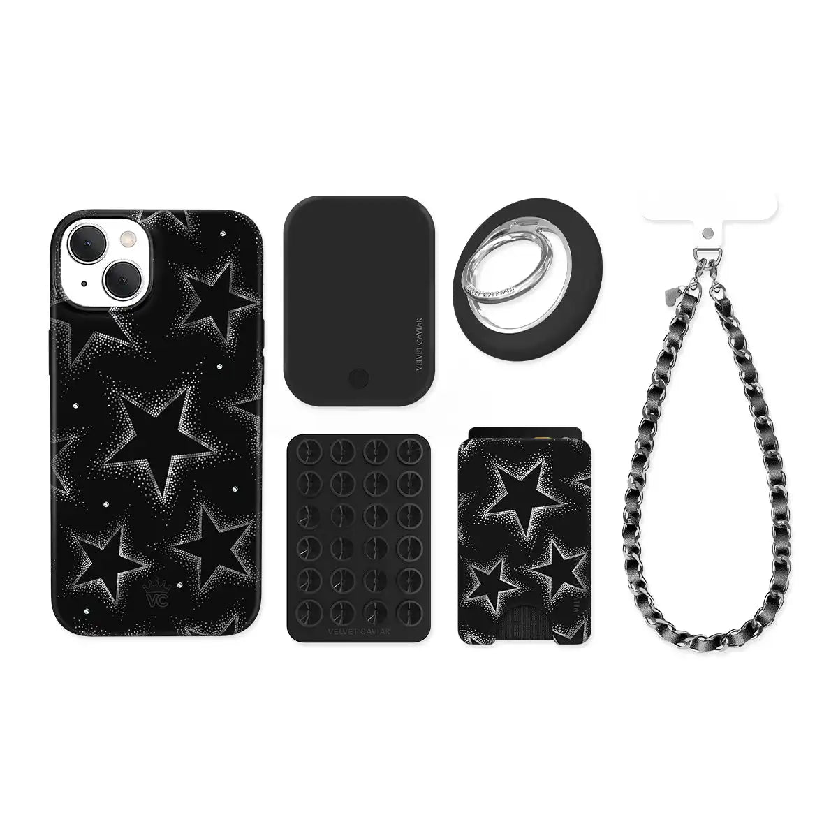 Crystal Chrome Stars iPhone Bundle Set