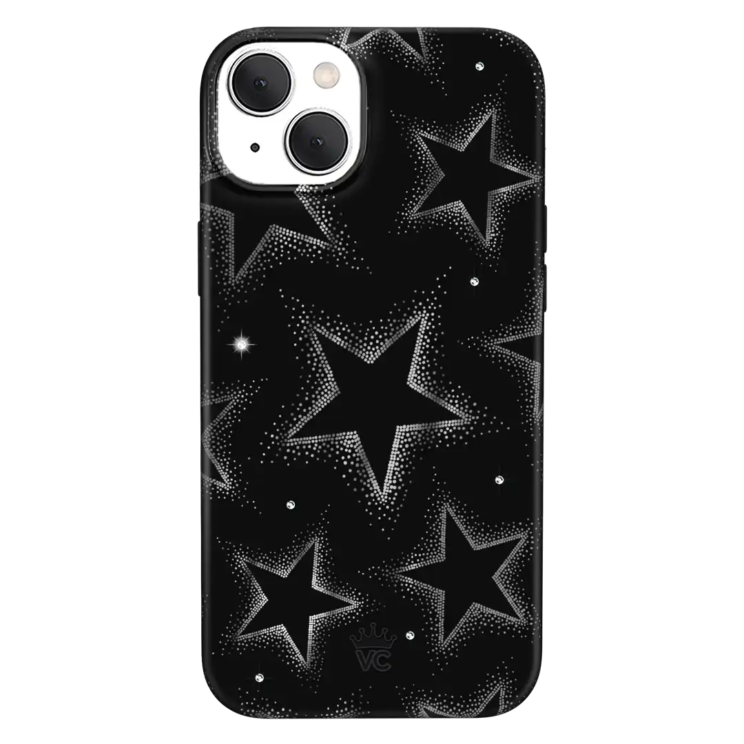 Crystal Chrome Stars iPhone Case