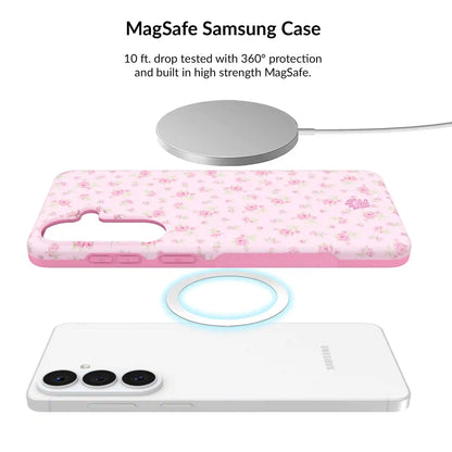 Dainty Pink Floral Samsung Bundle Set