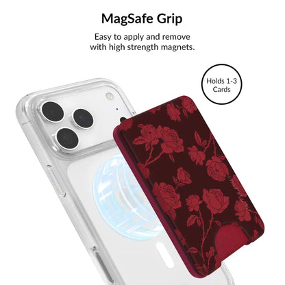 Dark Cherry Floral iPhone Bundle Set