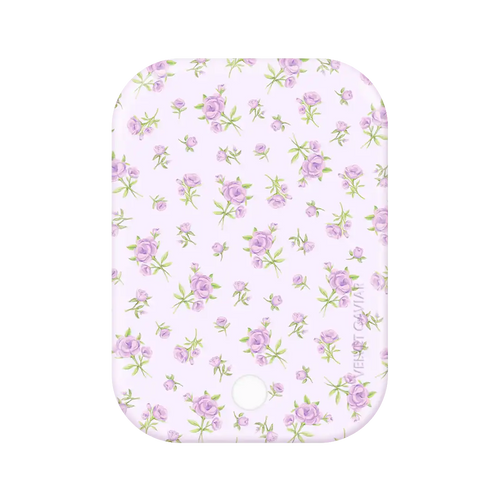 Dainty Lilac Floral Portable MagSafe Charger Power Pack
