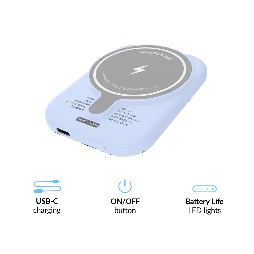 Blueberry Baby Portable MagSafe Charger Power Pack