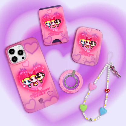 The Powerpuff Girls Airbrush Hearts iPhone Case