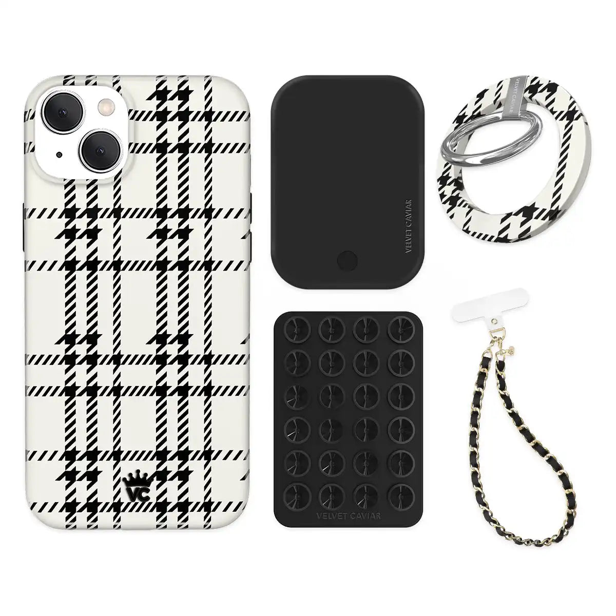 Houndstooth Sweater iPhone Bundle Set - Grip