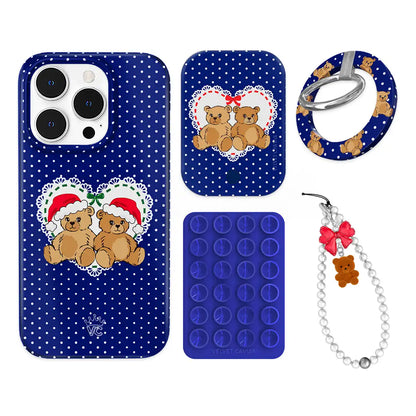 Winter Teddy iPhone Bundle Set - Grip