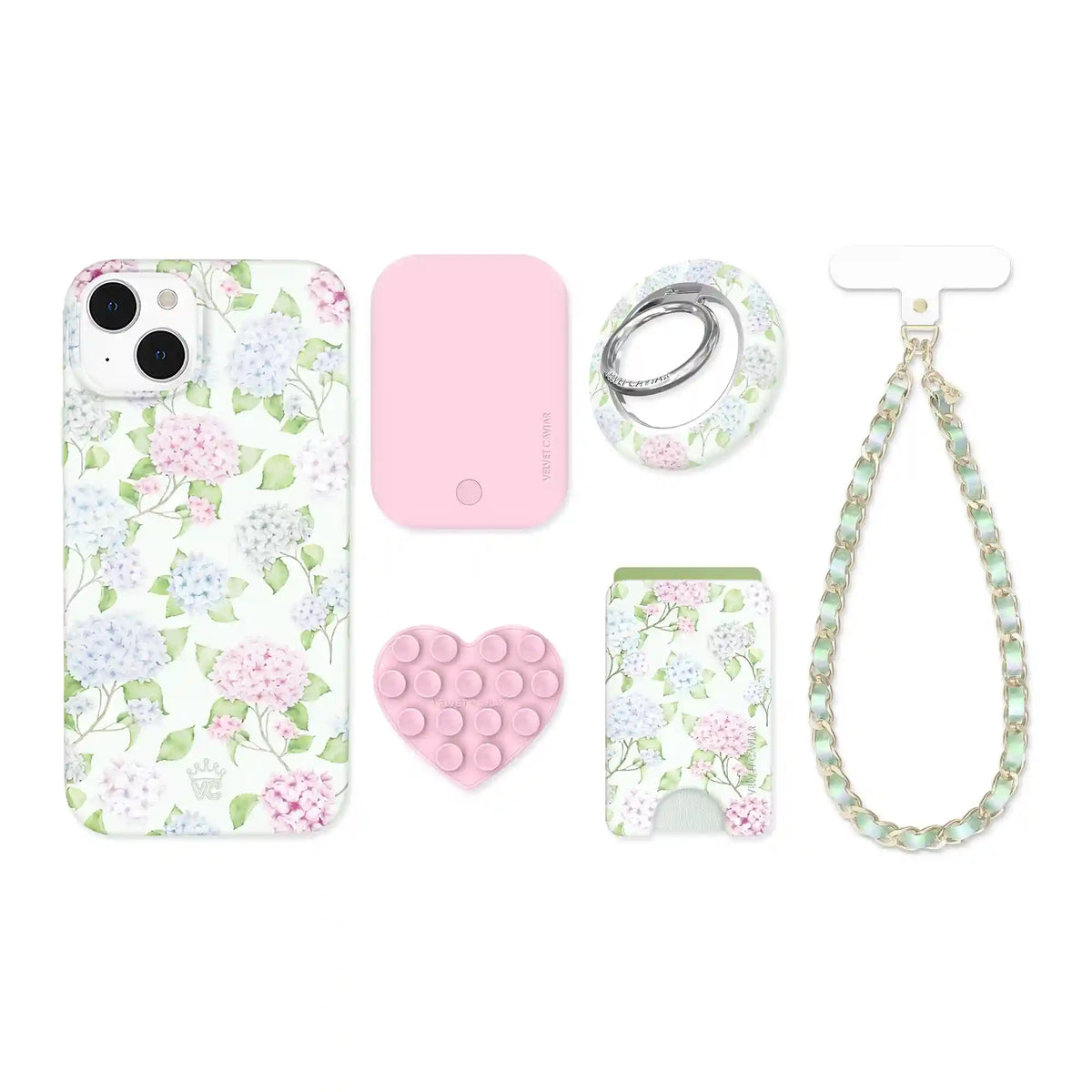 Hydrangea Floral iPhone Bundle Set