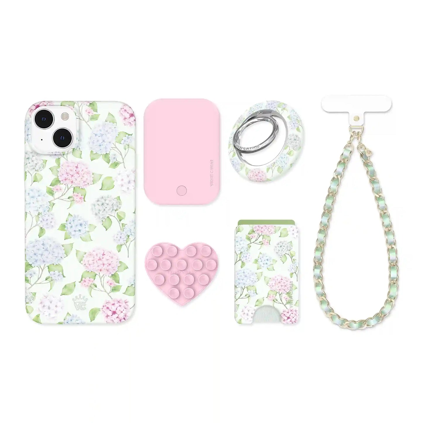 Hydrangea Floral iPhone Bundle Set