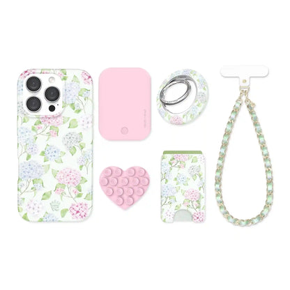 Hydrangea Floral iPhone Bundle Set
