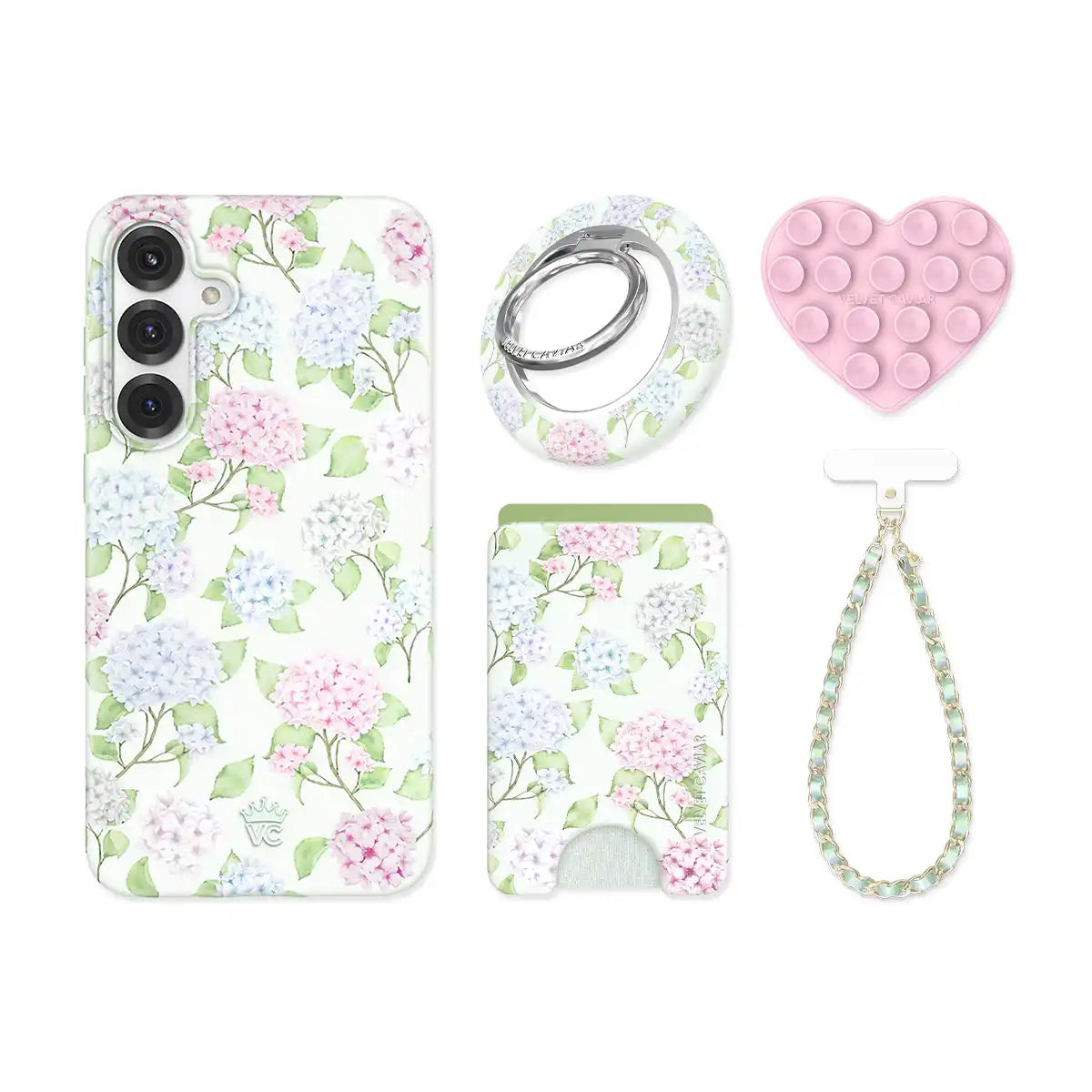 Hydrangea Floral Samsung Bundle Set