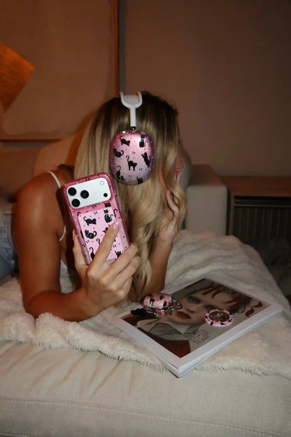 Lucky Kittens Glitter AirPod Max Case