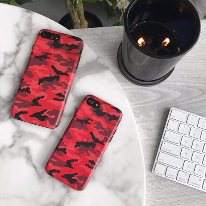 Red Camo iPhone Case