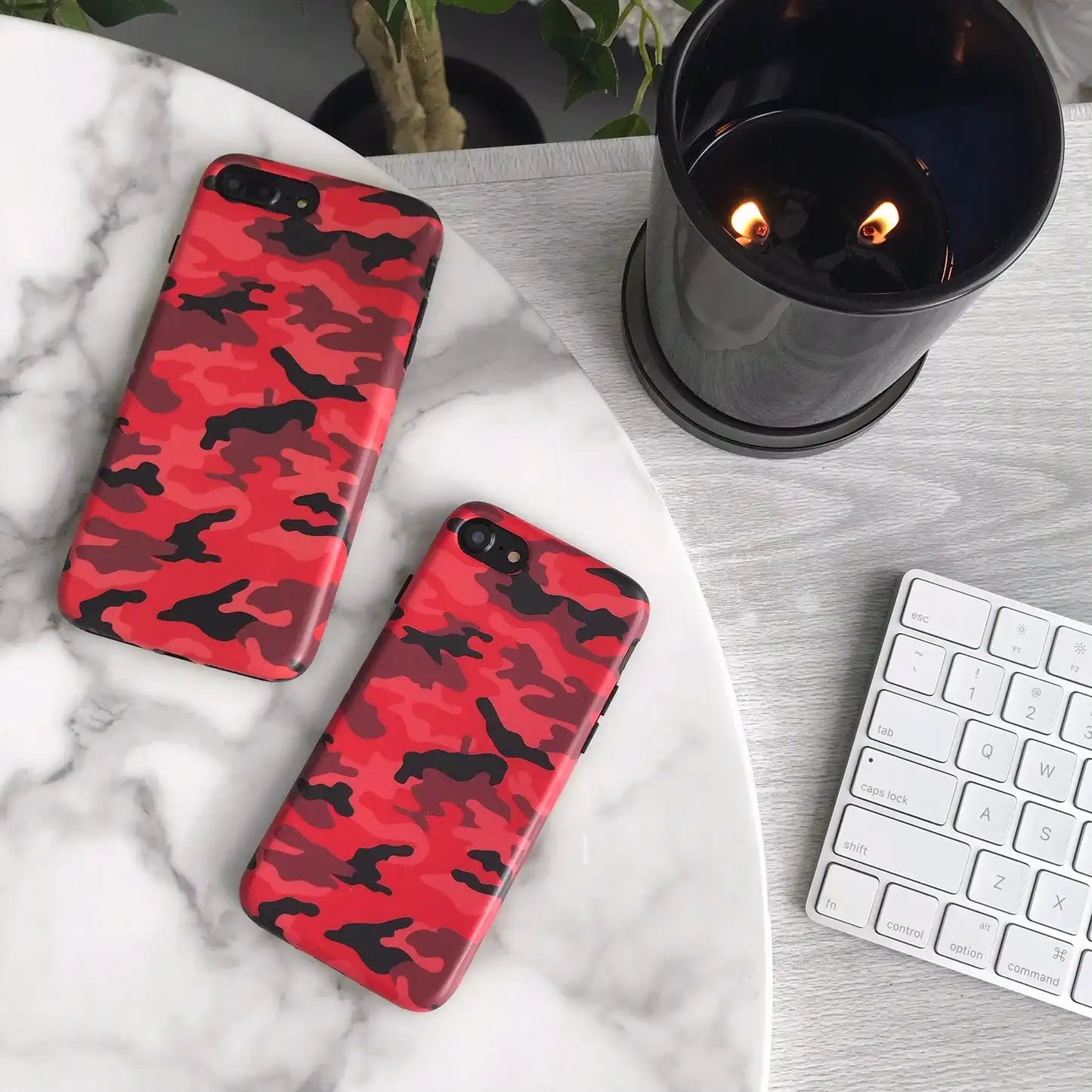 Red Camo iPhone Case