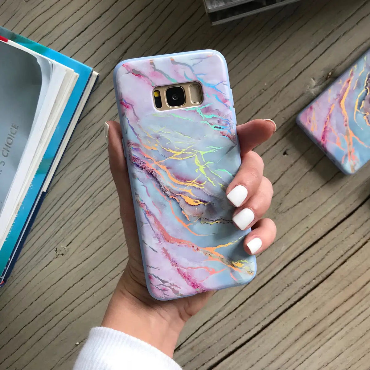 Holo Moonstone Marble Samsung Galaxy Case
