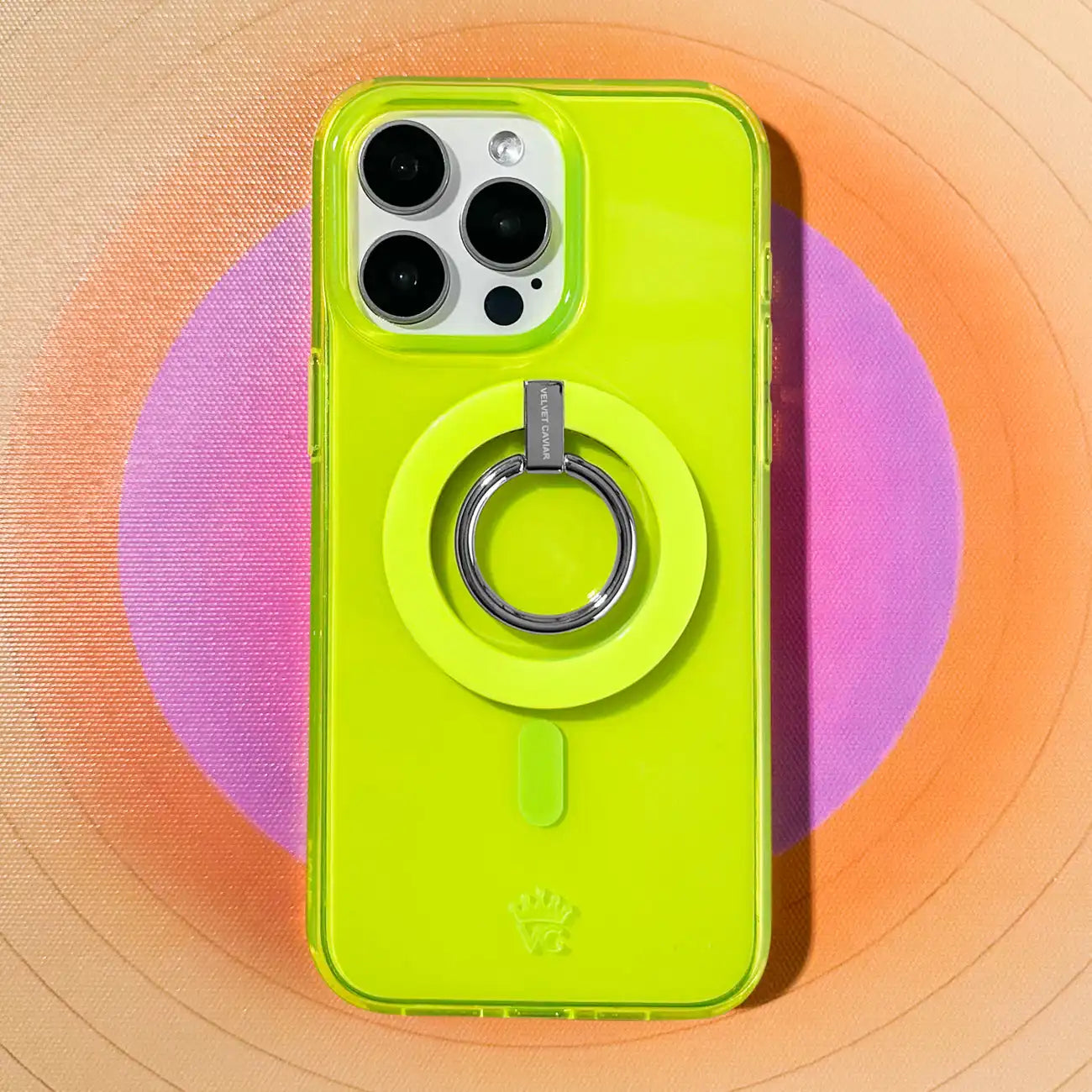 Neon Yellow MagSafe Grip Ring
