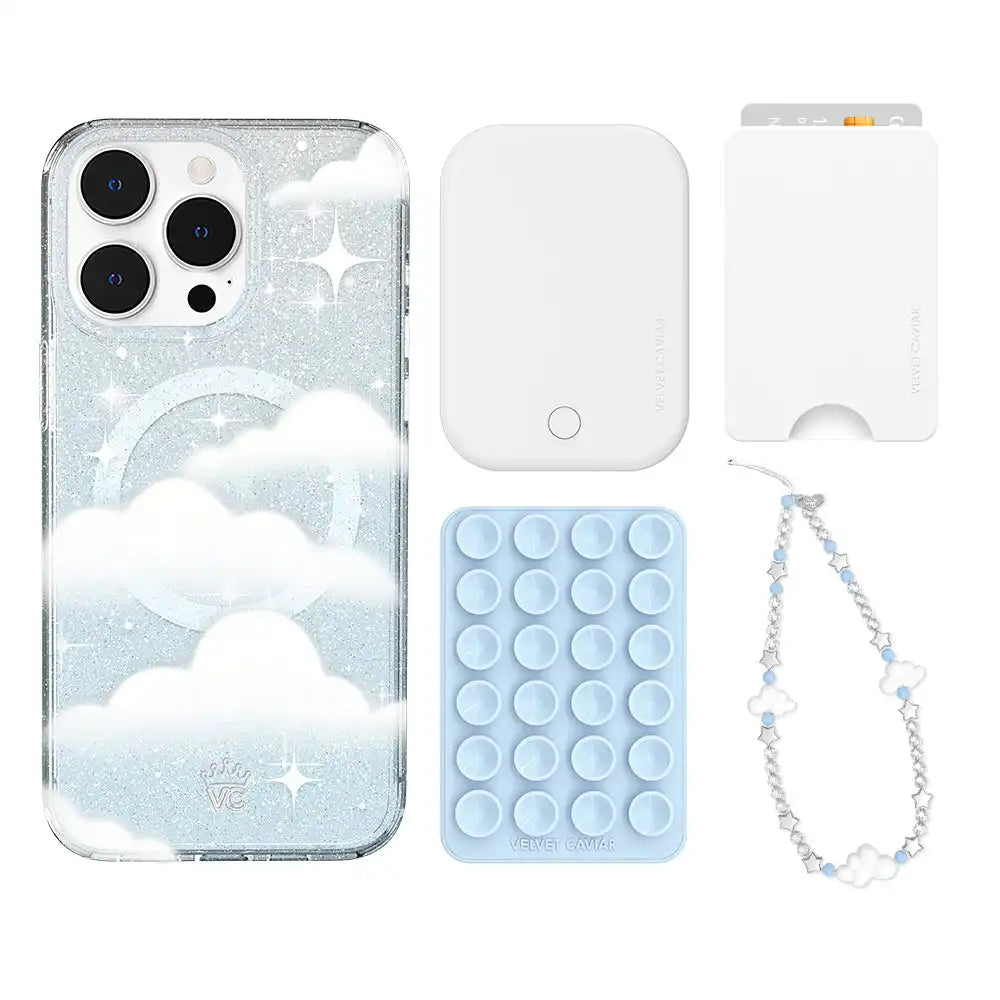 In The Clouds Stardust iPhone Bundle Set - Wallet