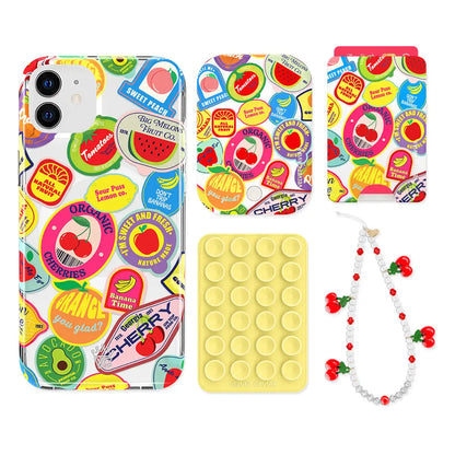 Juicy Fruits iPhone Bundle Set - Wallet