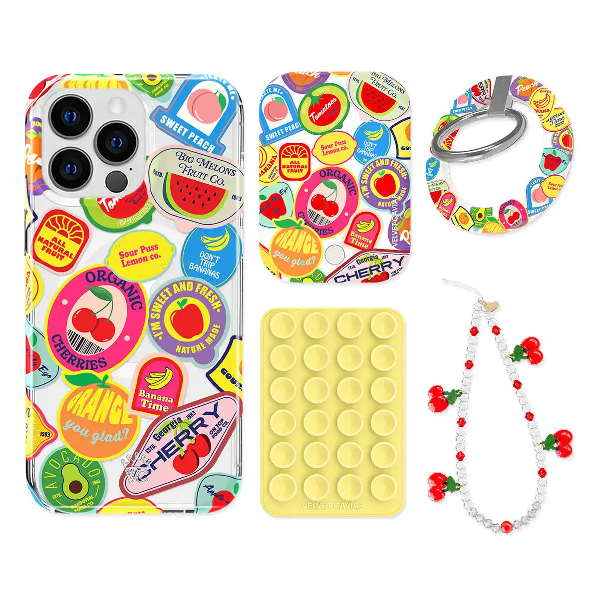 Juicy Fruits iPhone Bundle Set - Grip