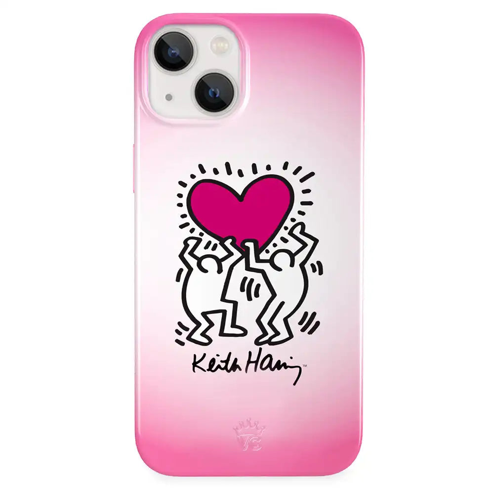 Keith Haring Pink Heart iPhone Case