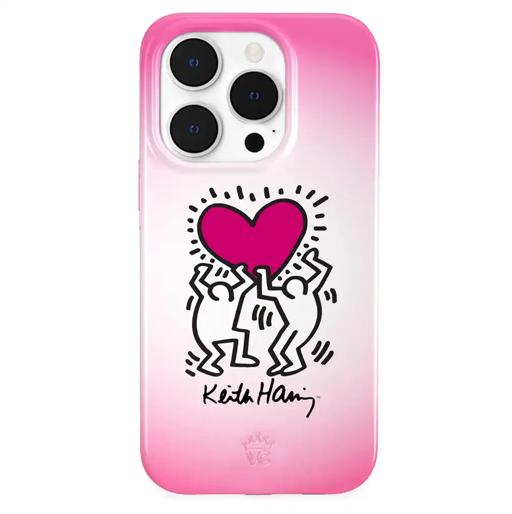 Keith Haring Pink Heart iPhone Case