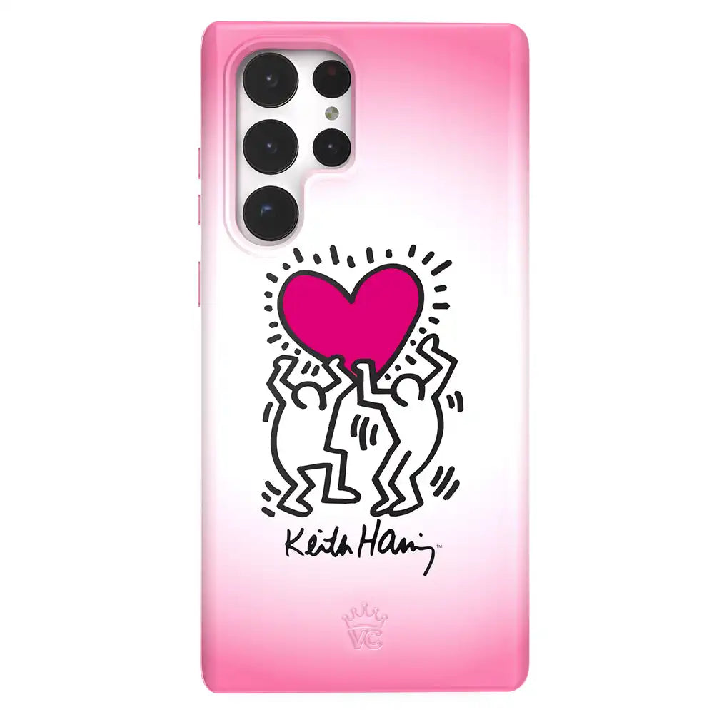 Keith Haring Pink Heart Samsung Case