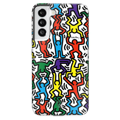 Keith Haring Rainbow Dancers Samsung Case