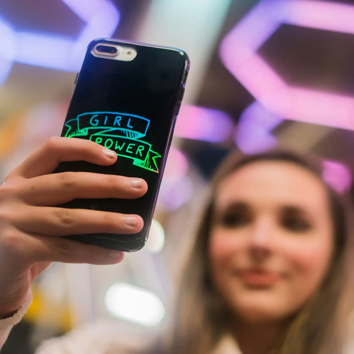 Girl Power iPhone Case by Kendall Vertes