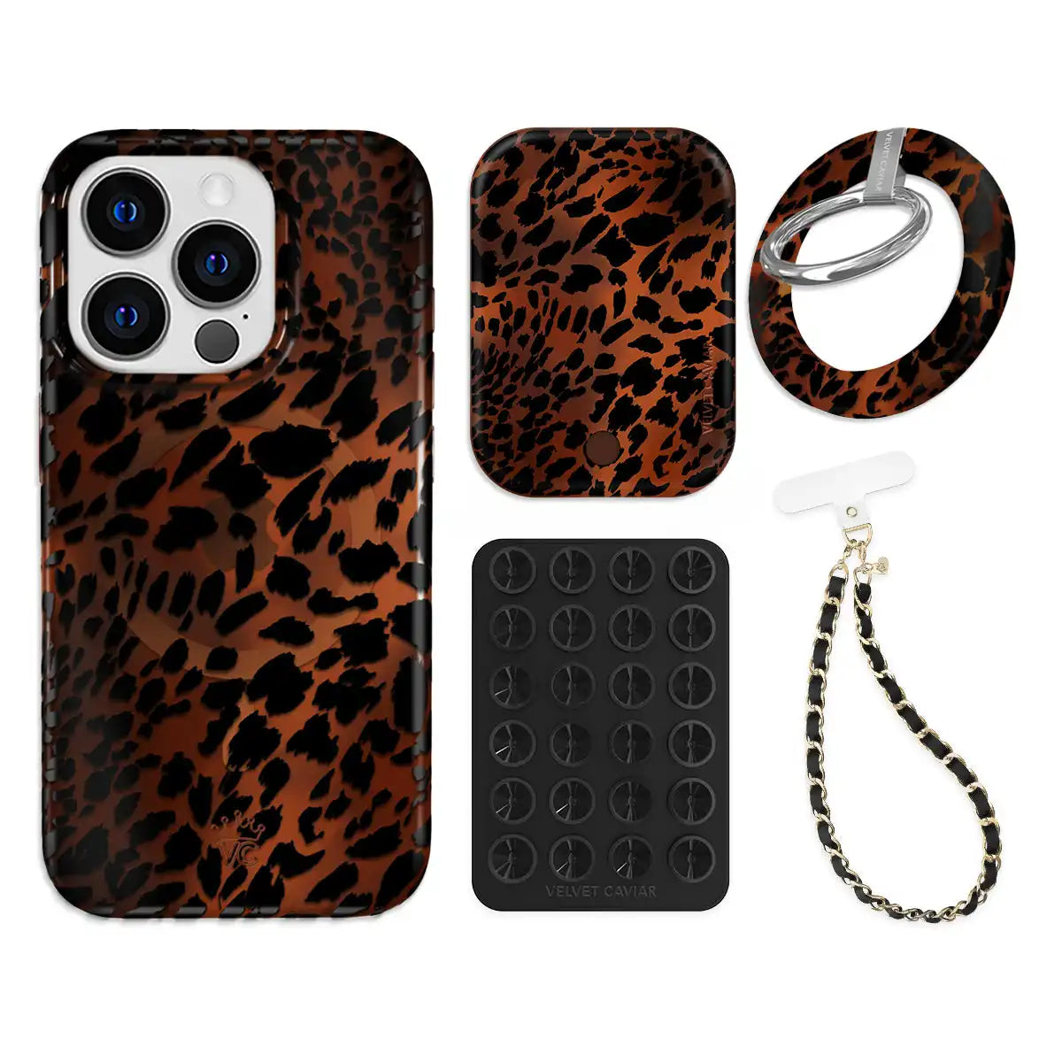Leopard Tort iPhone Bundle Set - Grip