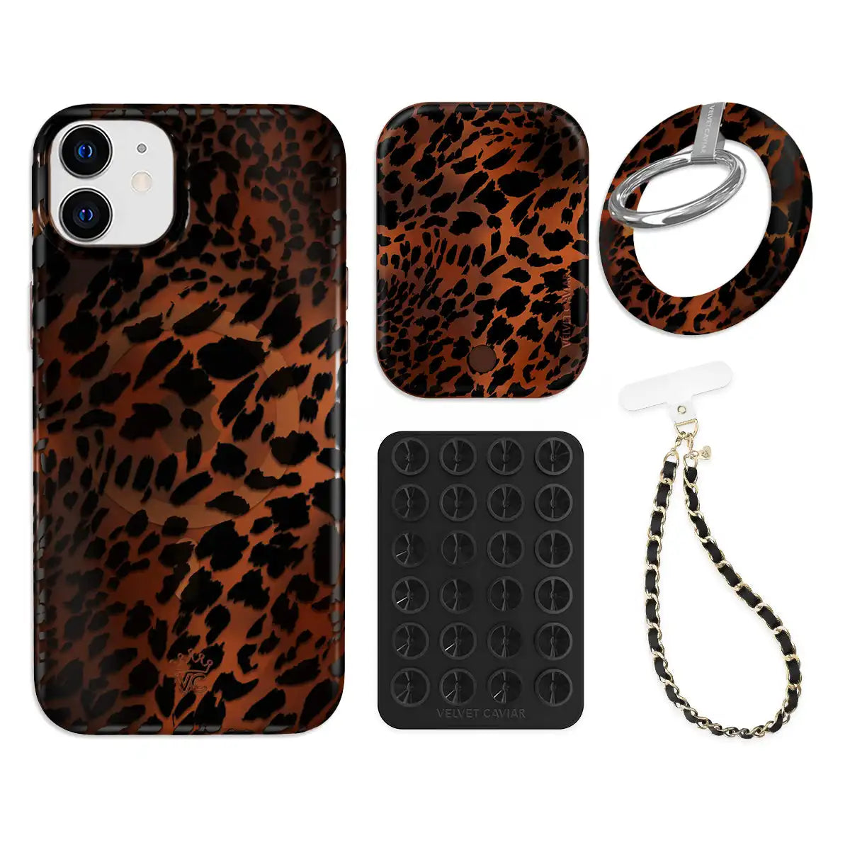 Leopard Tort iPhone Bundle Set - Grip