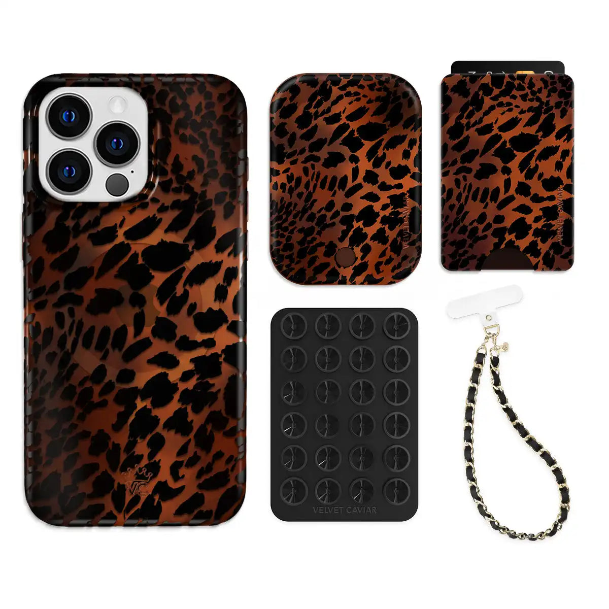 Leopard Tort iPhone Bundle Set - Wallet