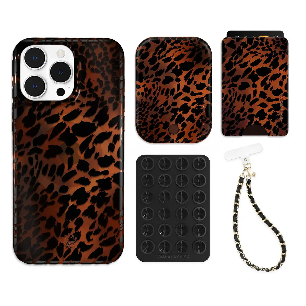 Leopard Tort iPhone Bundle Set - Wallet