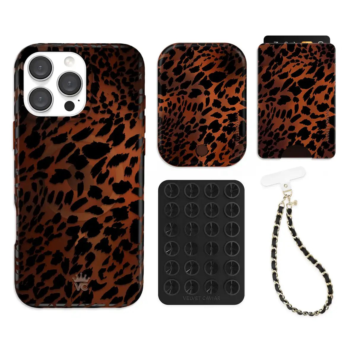 Leopard Tort iPhone Bundle Set - Wallet