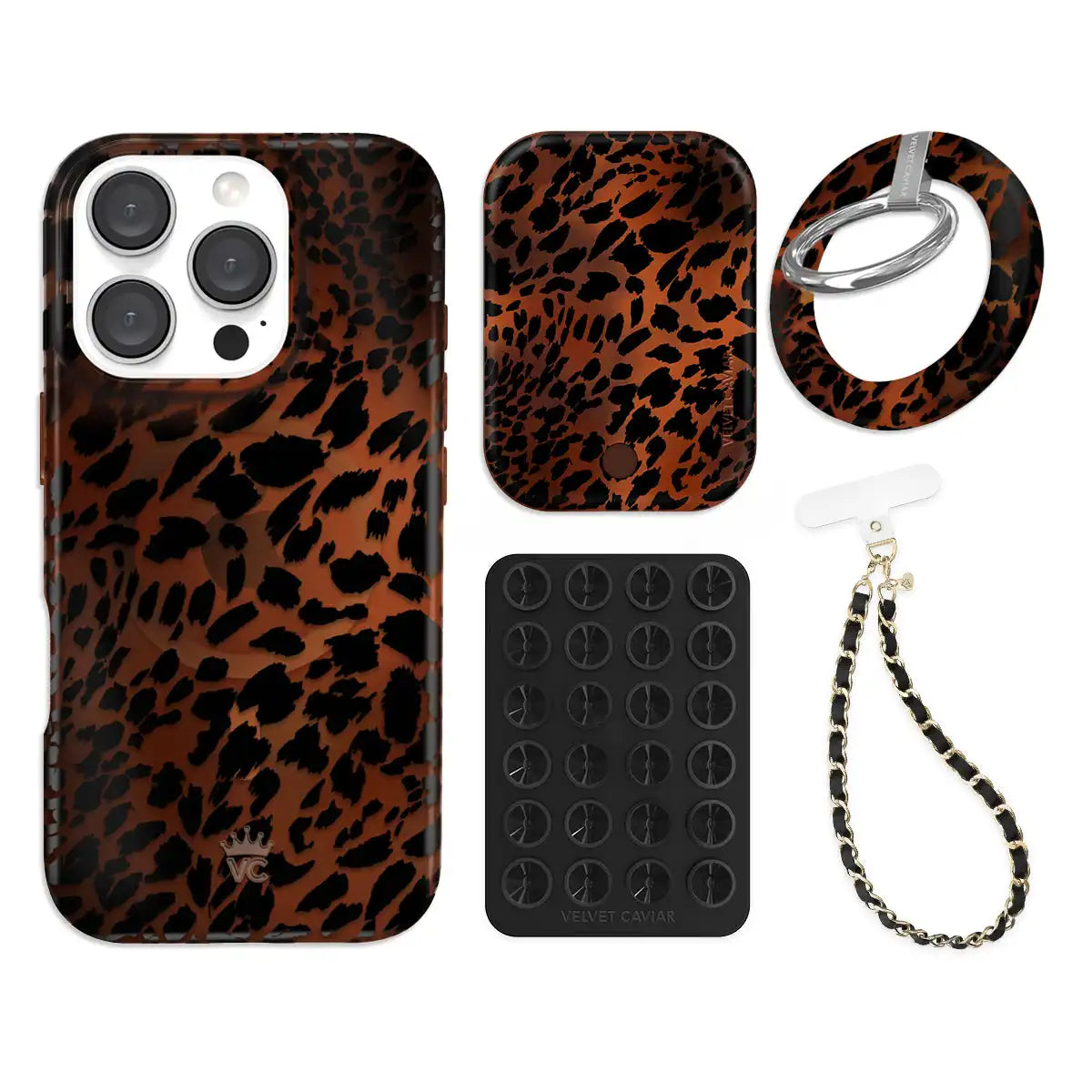 Leopard Tort iPhone Bundle Set - Grip