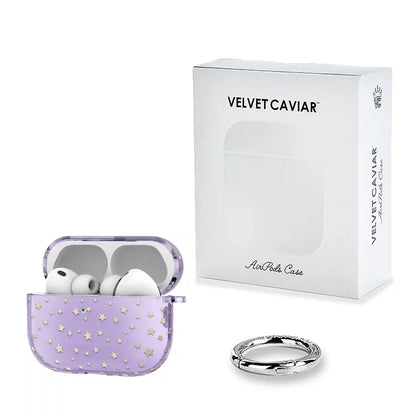 Lilac Celestial Stars AirPod Case