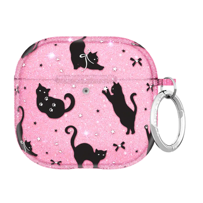 Lucky Kittens Glitter AirPod Case