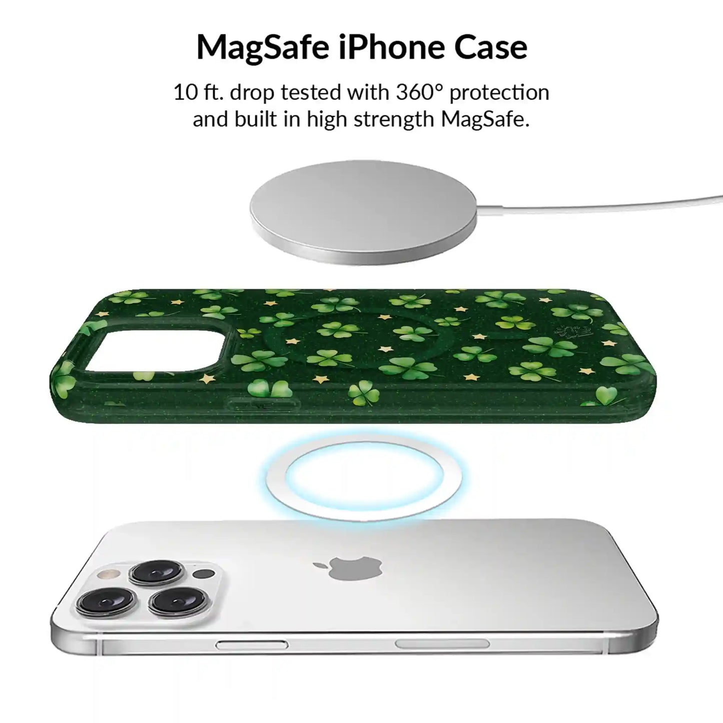Lucky Clover Glitter iPhone Bundle Set