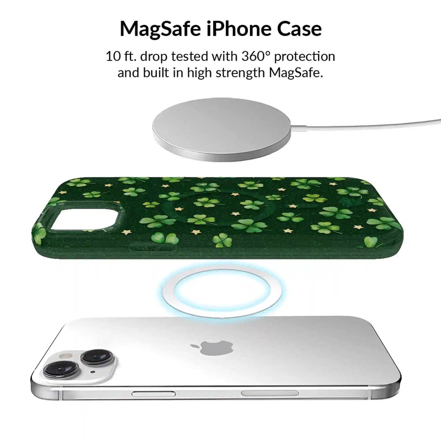 Lucky Clover Glitter iPhone Bundle Set