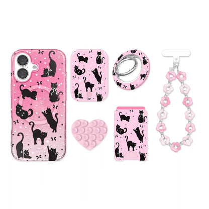 Lucky Kittens Glitter iPhone Bundle Set