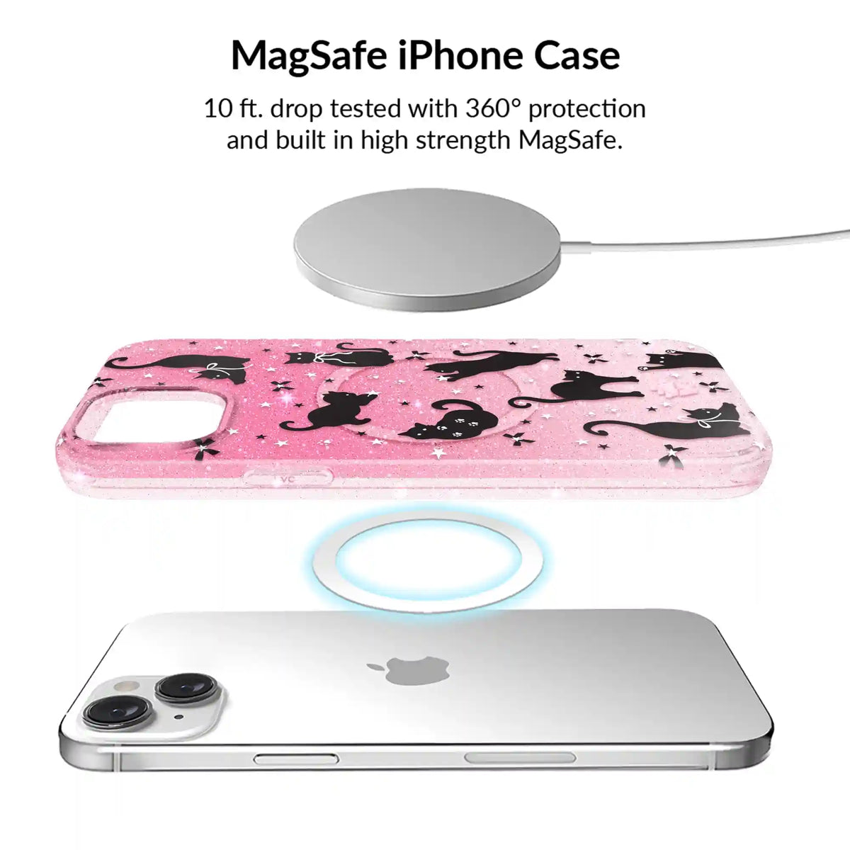 Lucky Kittens Glitter iPhone Bundle Set