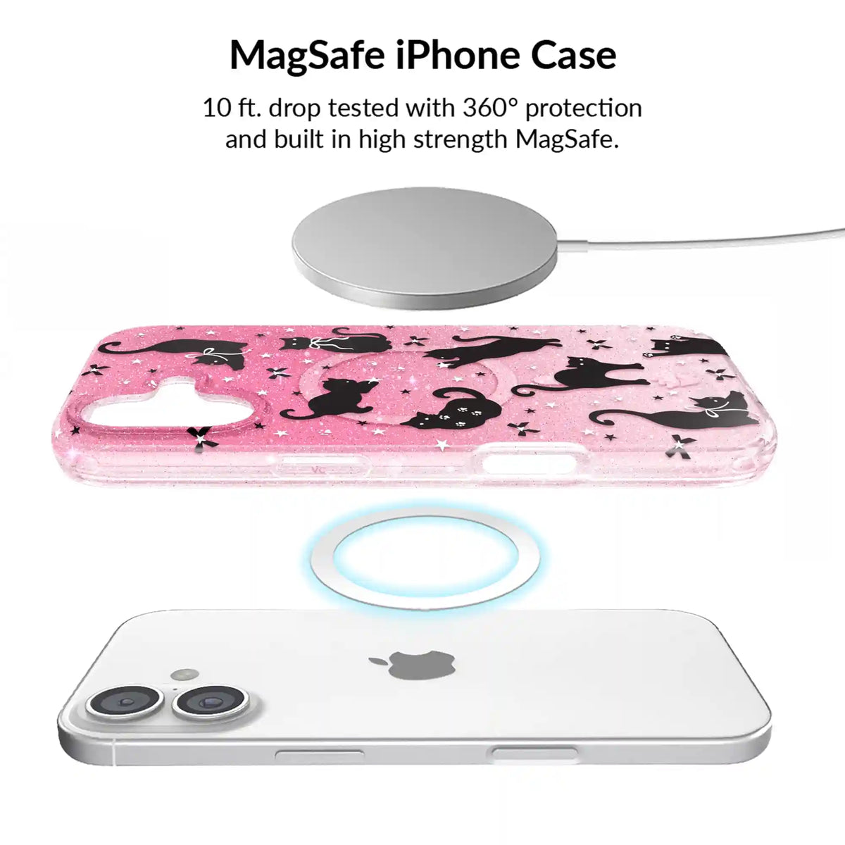 Lucky Kittens Glitter iPhone Bundle Set