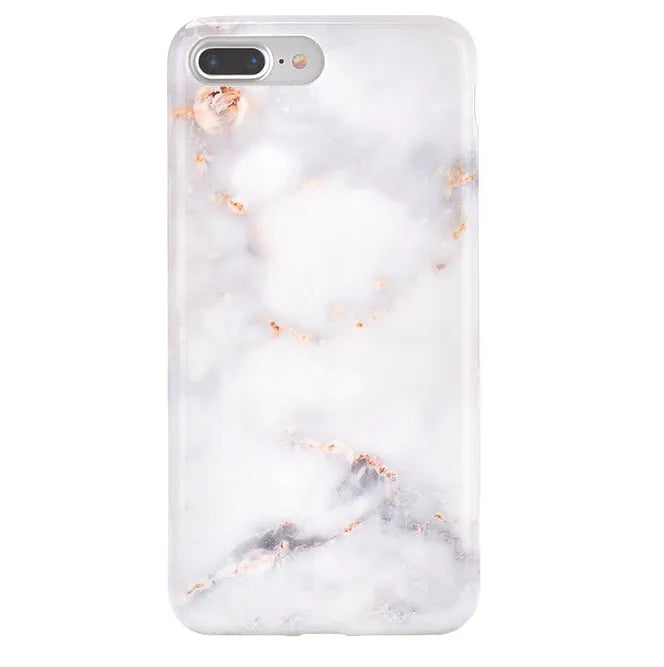 Gray Clouds Marble iPhone Case