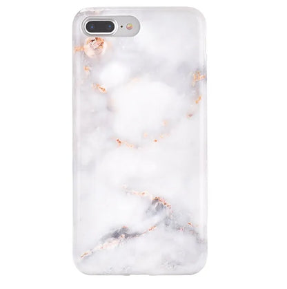 Gray Clouds Marble iPhone Case