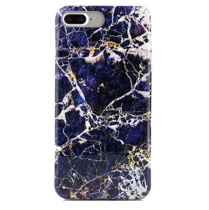 Midnight Gold Marble iPhone Case