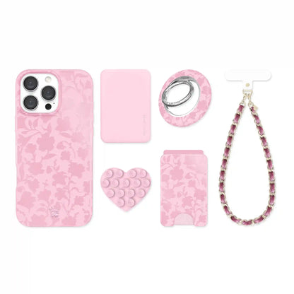 Magical Mauve Floral iPhone Bundle Set