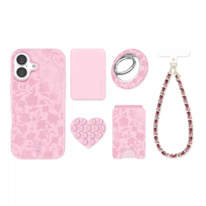 Magical Mauve Floral iPhone Bundle Set