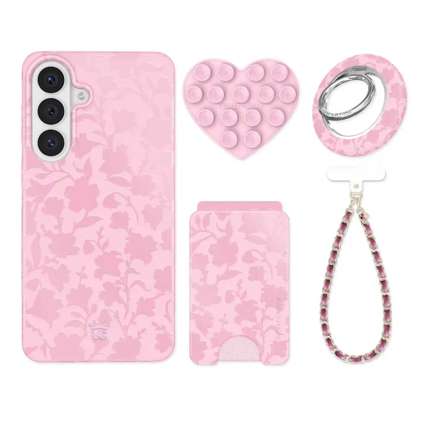 Magical Mauve Floral Samsung Bundle Set