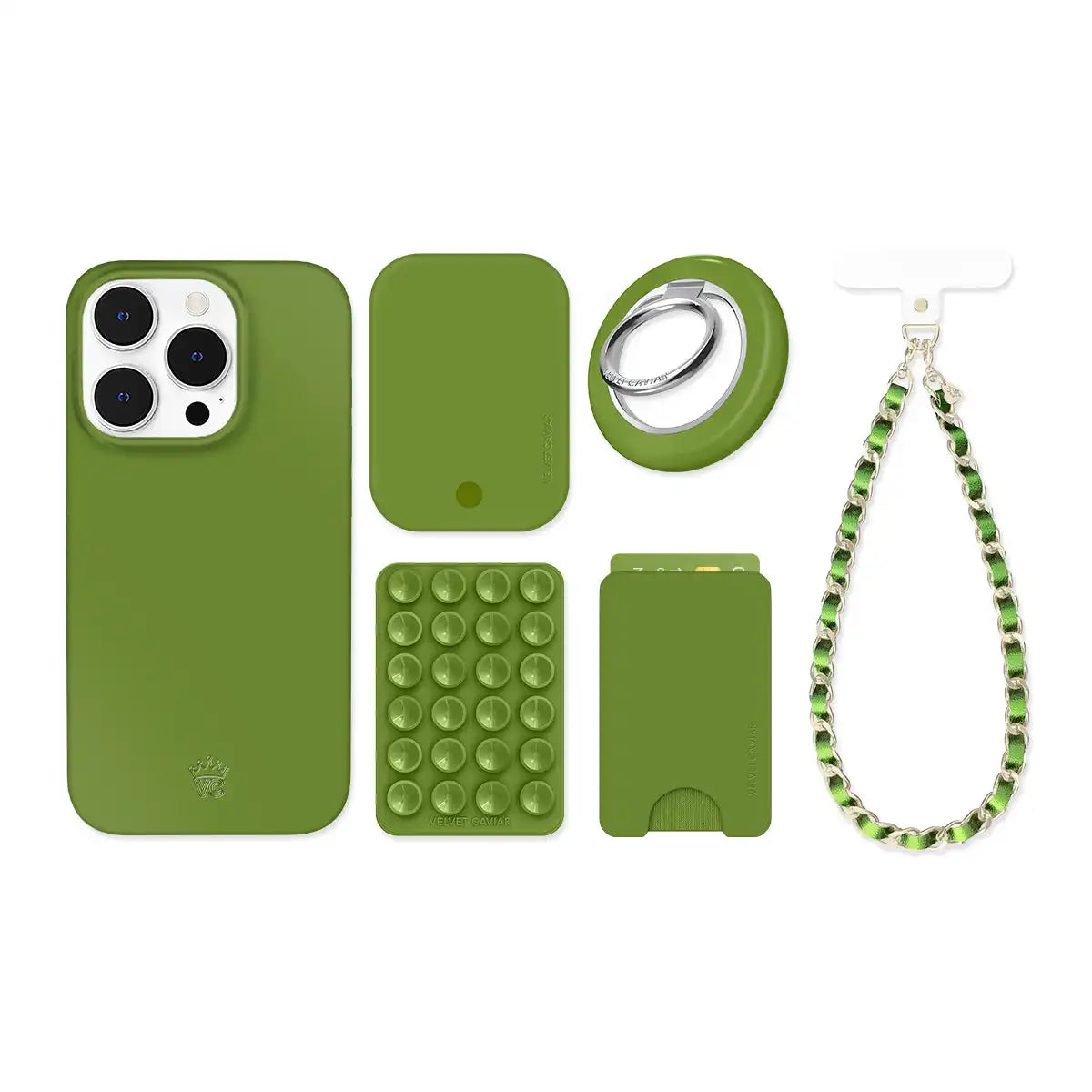 Matcha Green iPhone Bundle Set